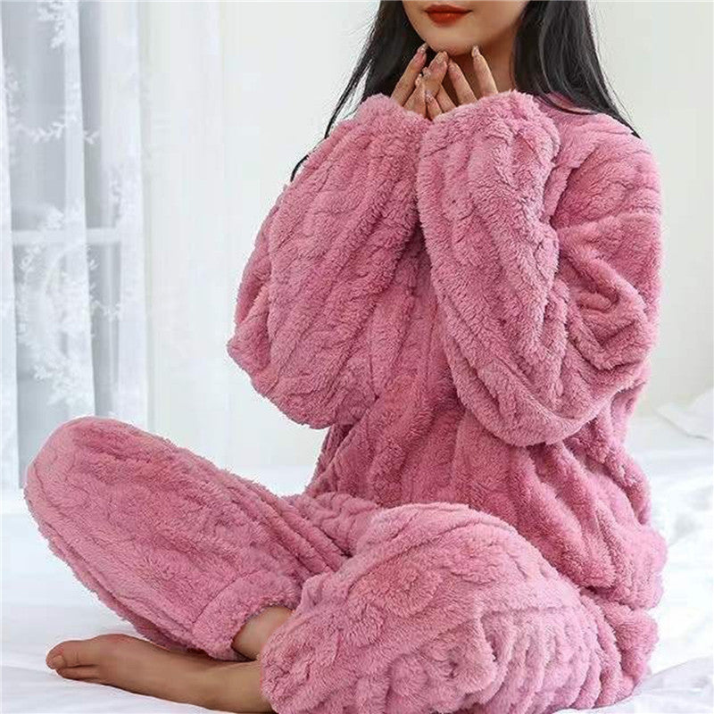 Ensemble de Pyjama en Fleece pour Femme Confortable 5