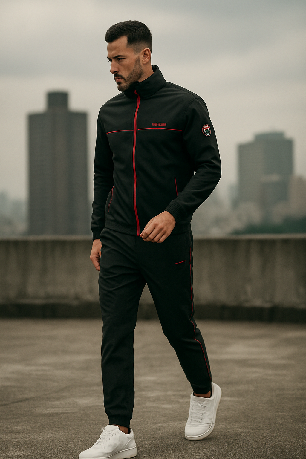 Ensemble de Sport pour Hommes Moderne en Tissu Mélangé Doux 2