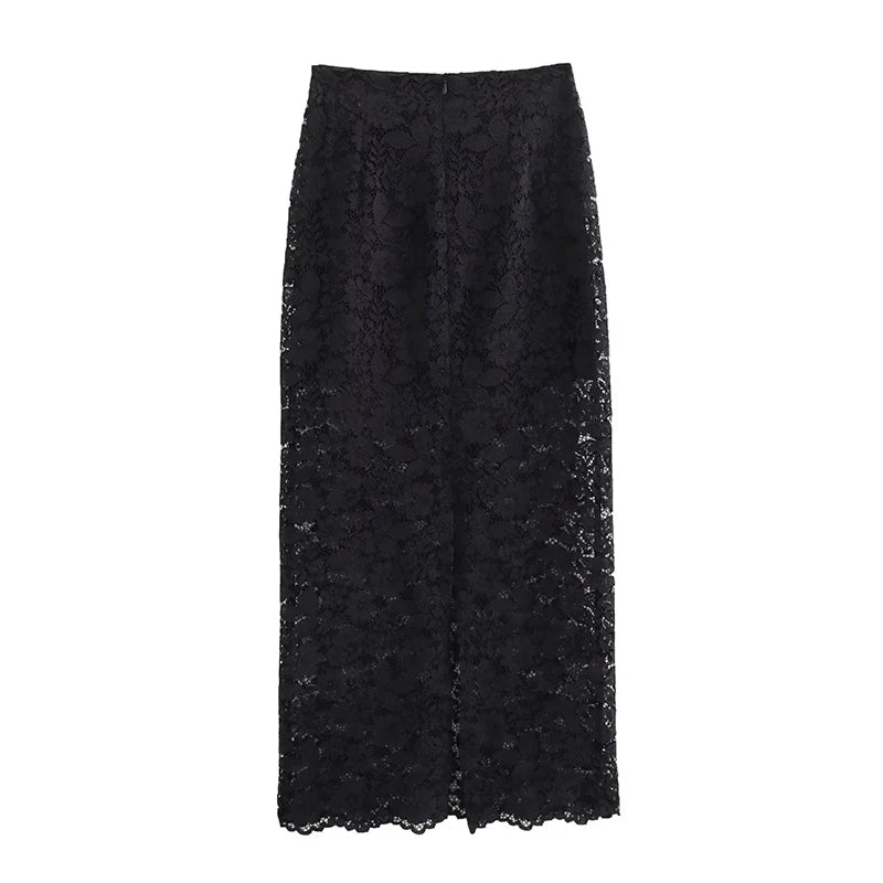 Ensemble en Dentelle pour Femme - Blazer et Jupe Élégante 3
