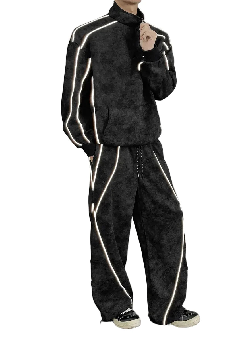 Ensemble homme oversize deux pièces tie-dye 1