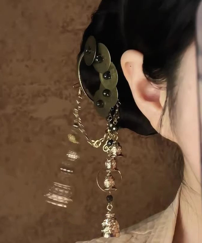 Épingle à cheveux femme style rétro cinq pièces avec pompon et cloche 3