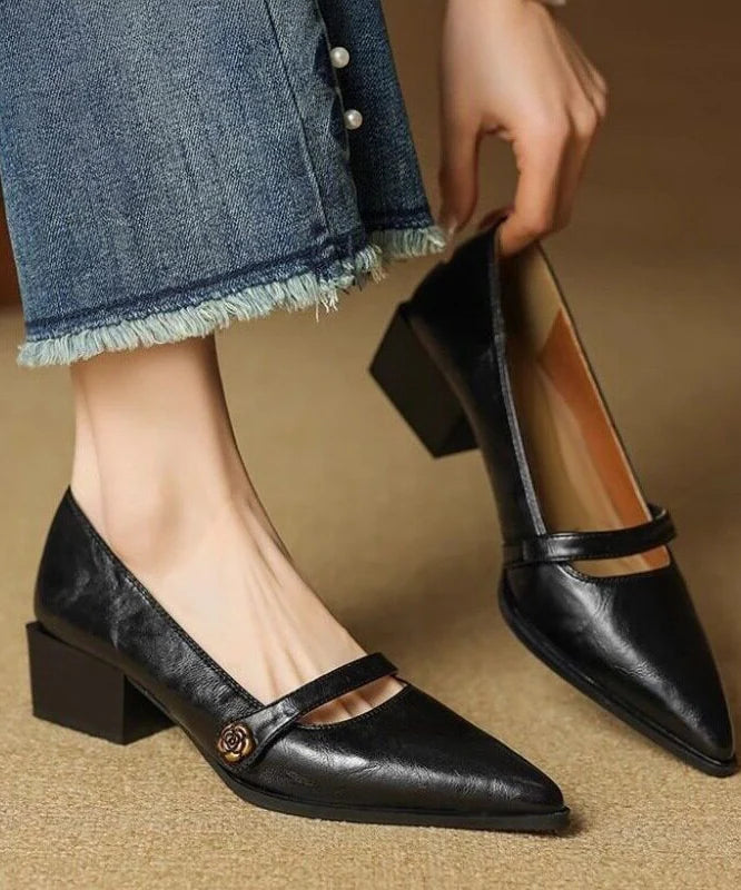 Escarpin Femme Chic et Confortable à Talons Compensés Bout Pointu 0