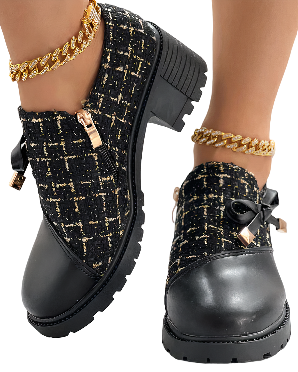 Escarpins Femme Talon Large Bout Ouvert 5