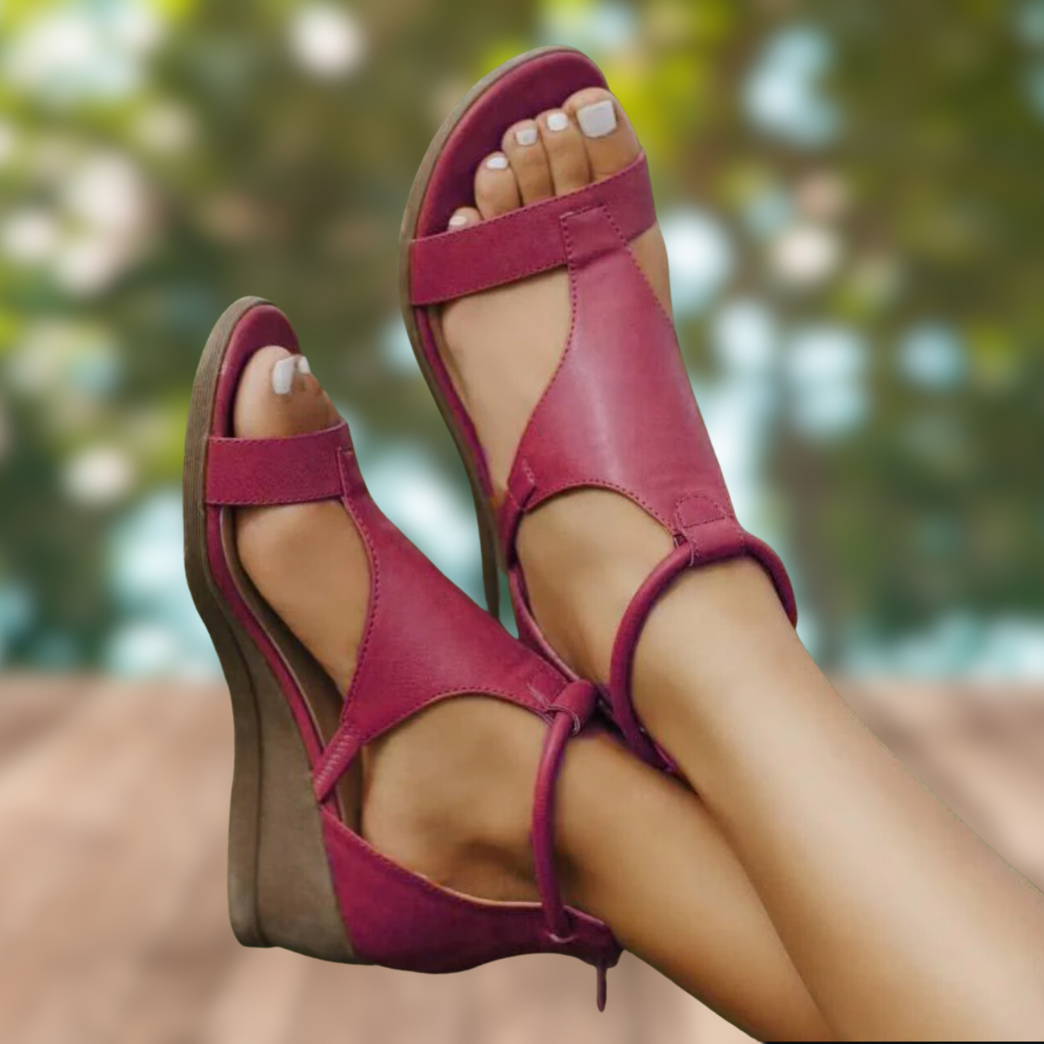 Variant image for Sandales Femme Confortables en Cuir avec Semelle Antidérapante-35
