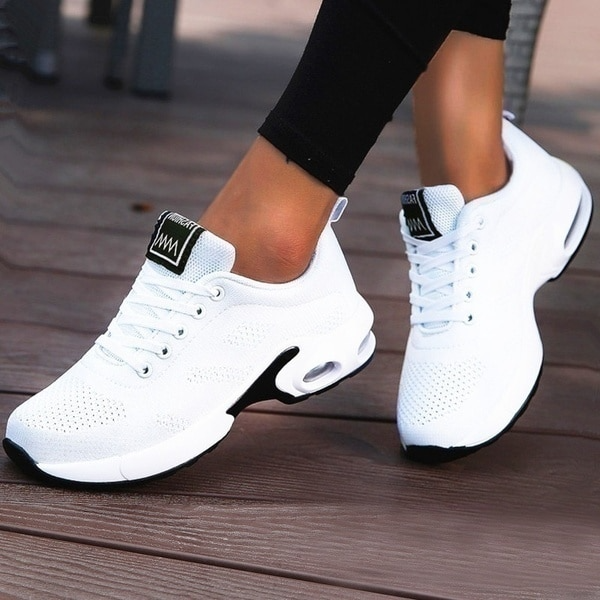 Variant image for Chaussures de Sport Femmes Noires Orthopédiques Confortables en Caoutchouc-13