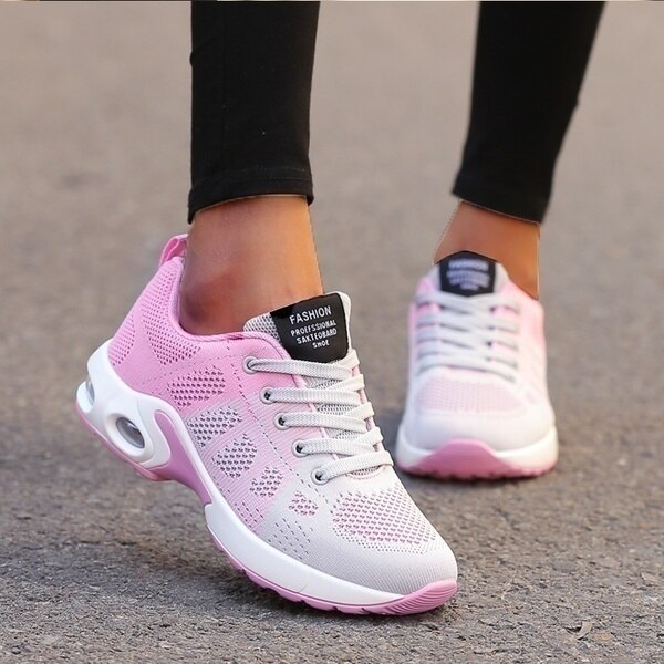 Variant image for Chaussures de Sport Femmes Noires Orthopédiques Confortables en Caoutchouc-37