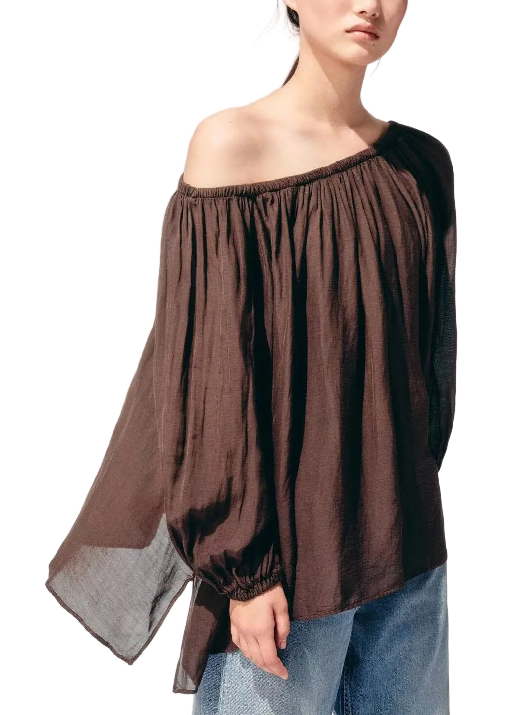Femme Haut Estival Oversize Plissé 0