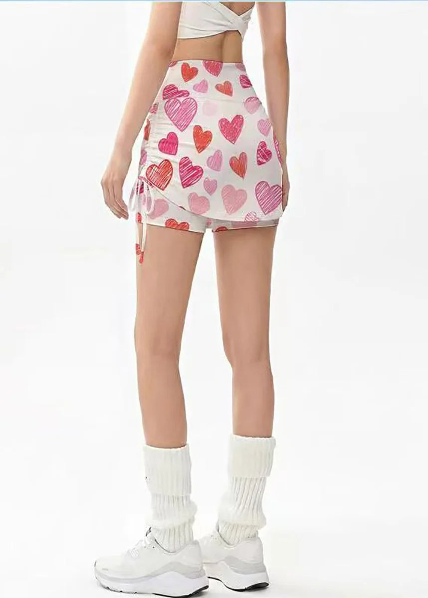Femme Jupe-Short Sport Taille Haute Effet Deux-Pièces 4