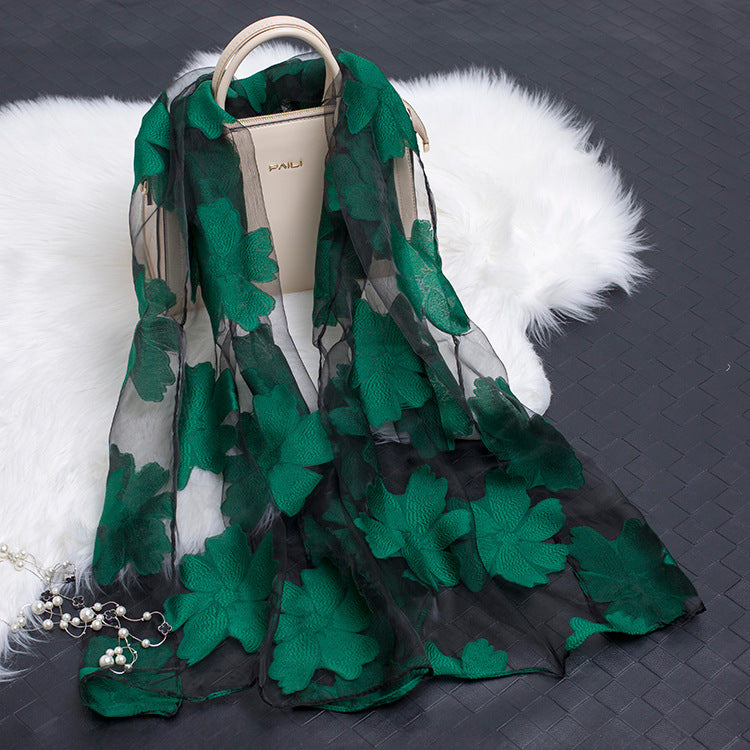 Foulard Femme Floral Léger pour Toutes Occasions 14