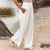 Pantalon Fluide Femme Tropical Tissu Respirant Casual-2