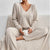 Ensemble d'Hiver Femme à Deux Pièces Mélange de Coton 2