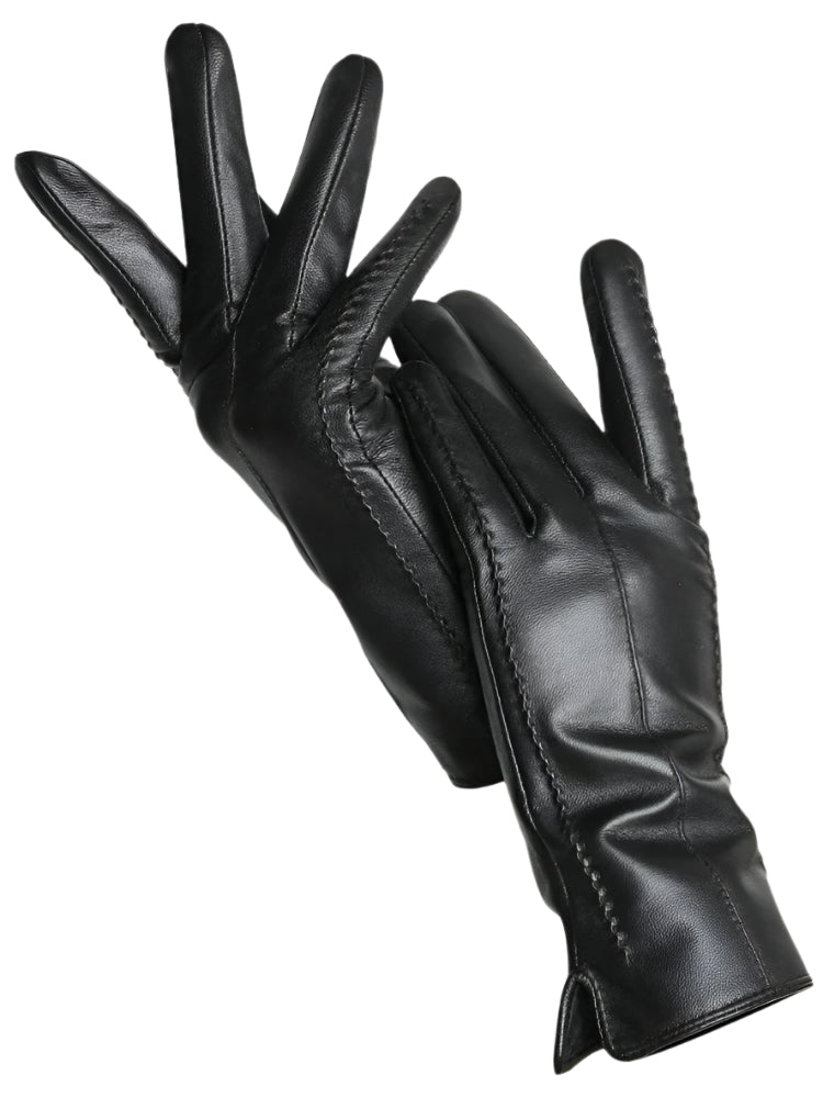 Gants d'Hiver pour Femmes en Cuir Synthétique Élégants et Durables