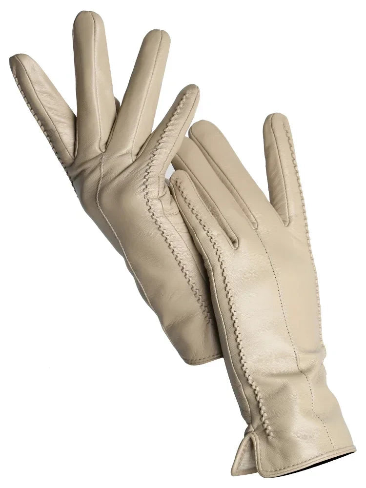 Gants d'Hiver pour Femmes en Cuir Synthétique Élégants et Durables