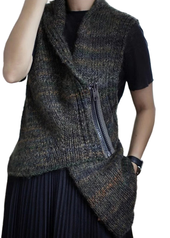 Gilet Asymétrique Femme Zippé 0