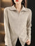 Gilet Femme À Double Zip En Mélange De Laine Et Coton