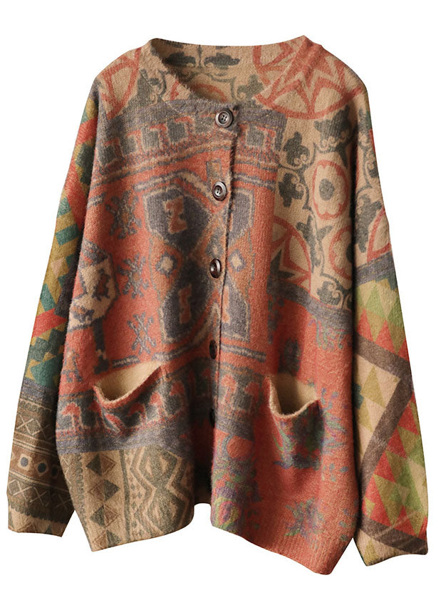 Gilet Femme Ample Imprimé avec Poches pour un Style Décontracté 4