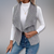 Gilet Femme Long Col Notch Tissu Doux Casual 1