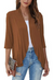Gilet Femme Ouvert Tissu Doux Casual