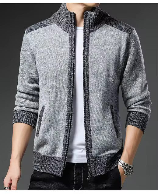Gilet Homme Ajusté Avec Col Zippé Pour L'Automne Et L'Hiver 4
