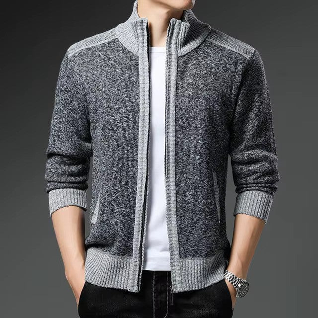 Gilet Homme Ajusté Avec Col Zippé Pour L'Automne Et L'Hiver 5