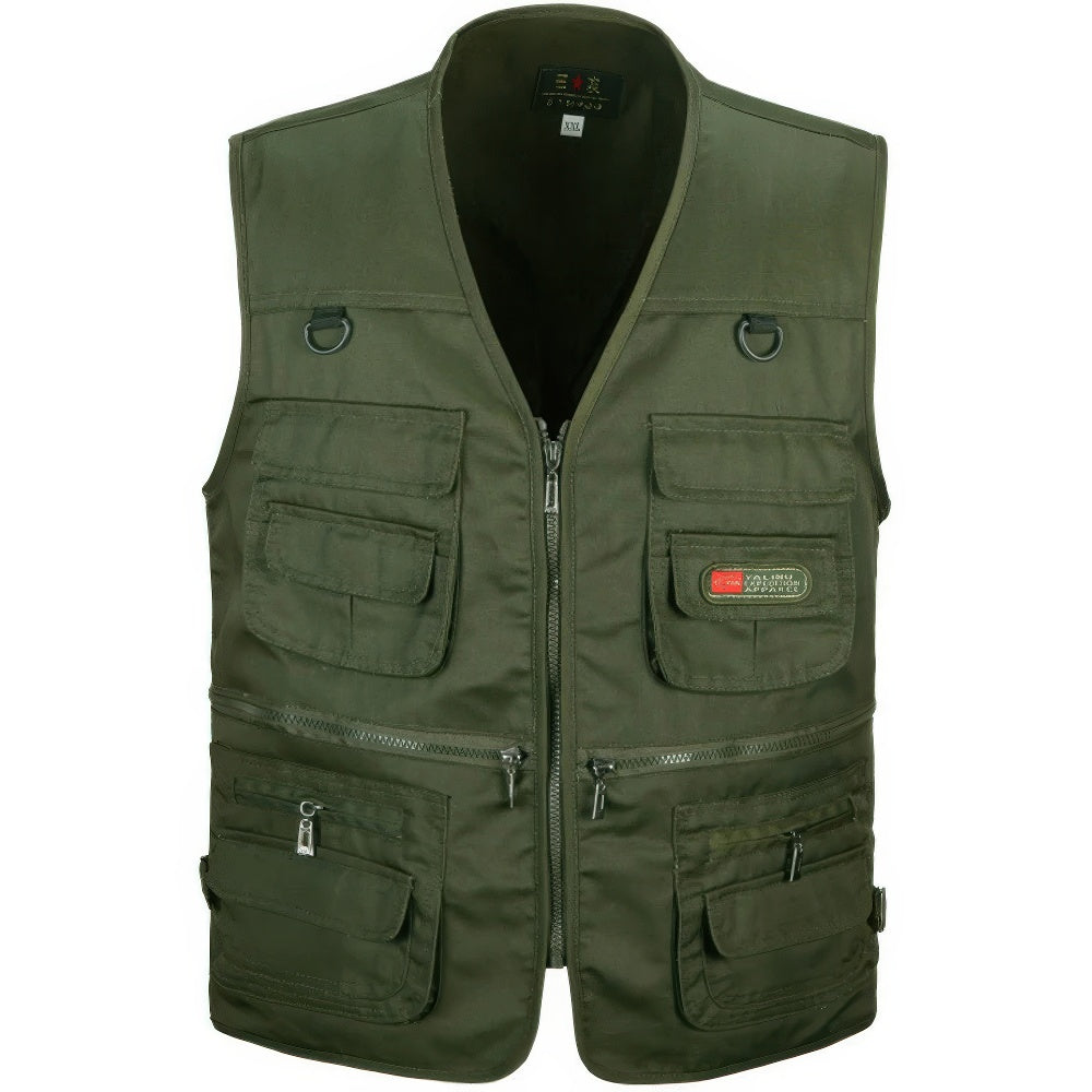 Gilet Homme Polyvalent avec Multiples Poches pour Activités Extérieures 0