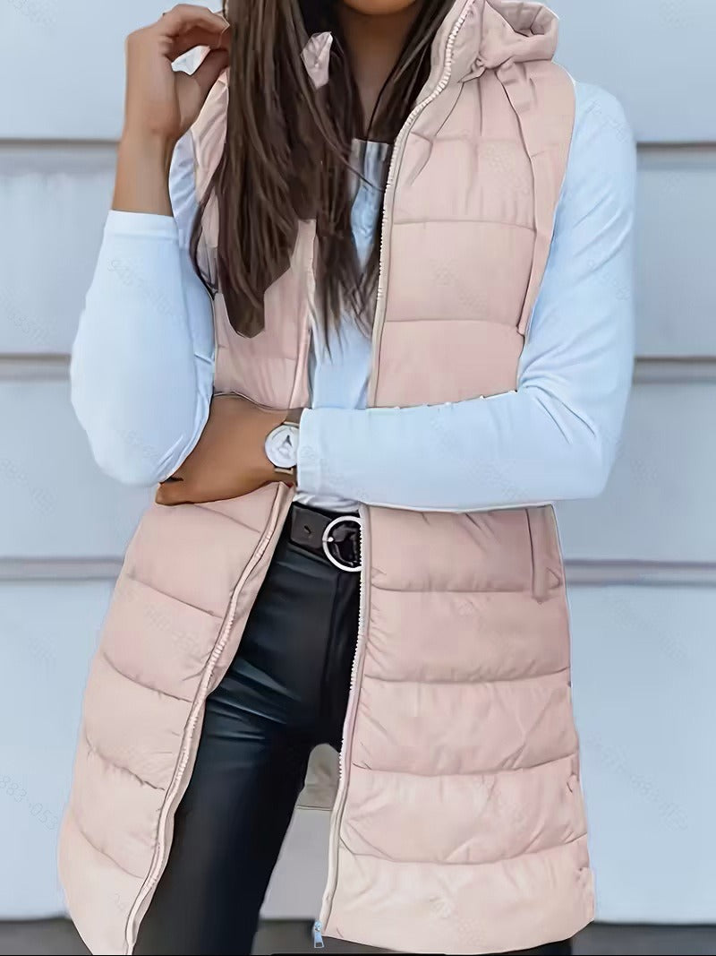 Gilet Long à Capuche pour Femme 9