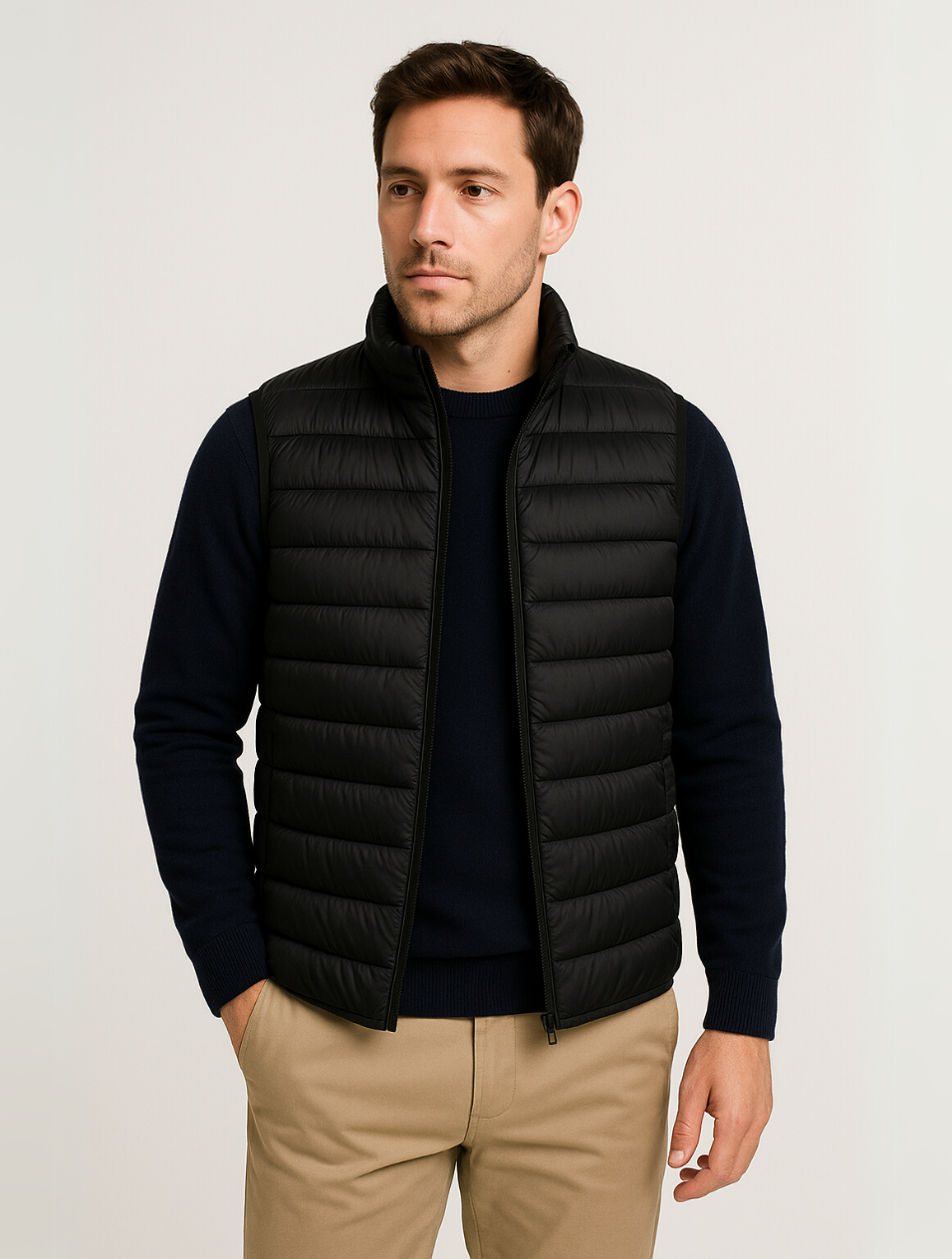 Gilet Matelassé pour Hommes Minimaliste 5