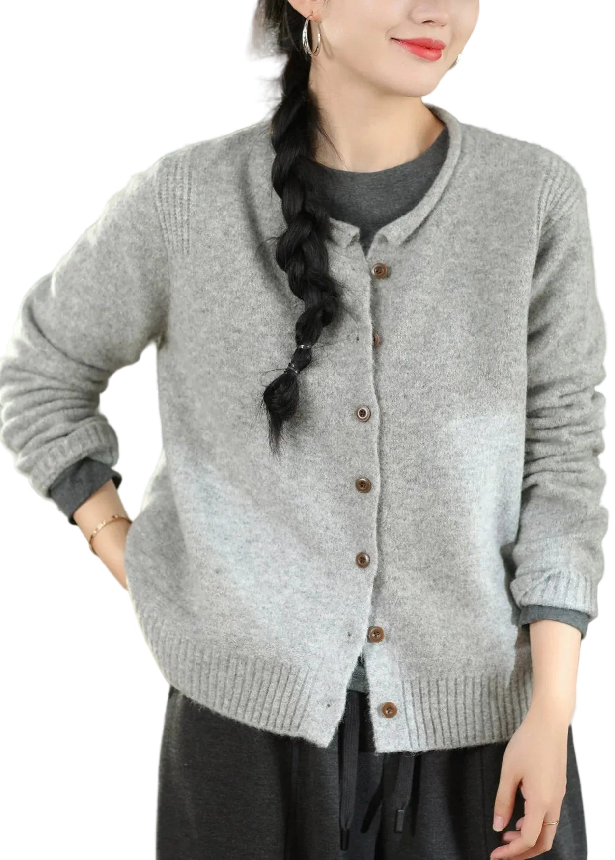 Gilet Sans Manche Femme Patchwork Automnal Col Rond 0