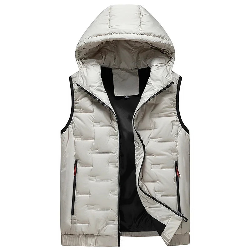 Gilet à capuche pour hommes style tech-wear 2