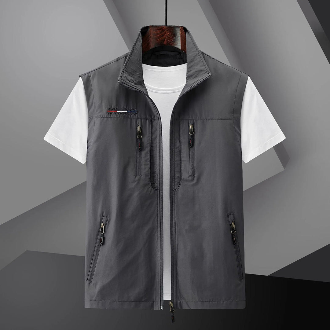 Gilet d'Automne Multi-Poches pour Hommes 3