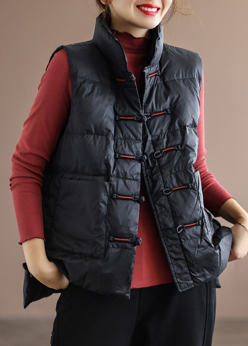 Gilet d'Hiver Puffer Col Montant Ample pour Femmes 2