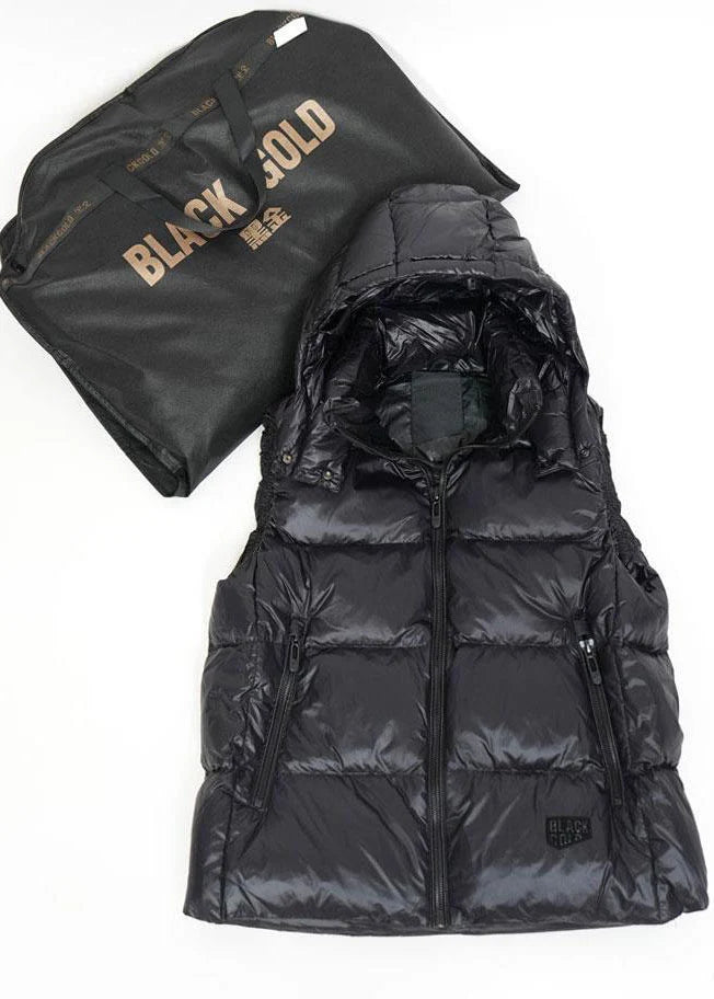 Gilet d'hiver à capuche pour femme coupe ample 2