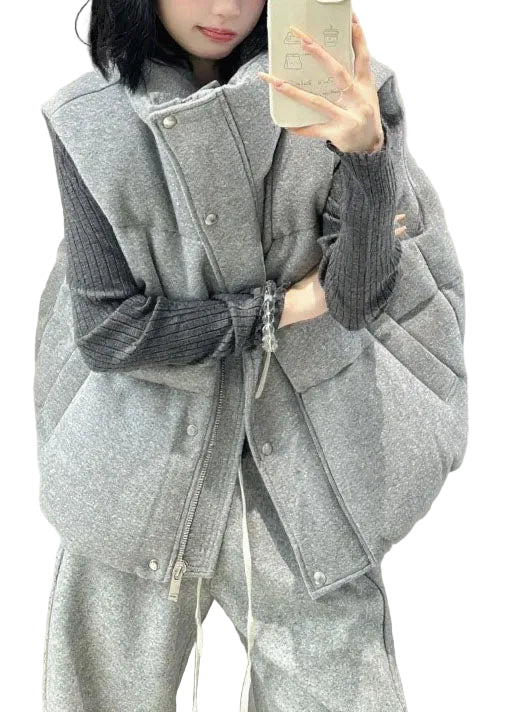 Gilet d'hiver oversize pour femme style décontracté 0