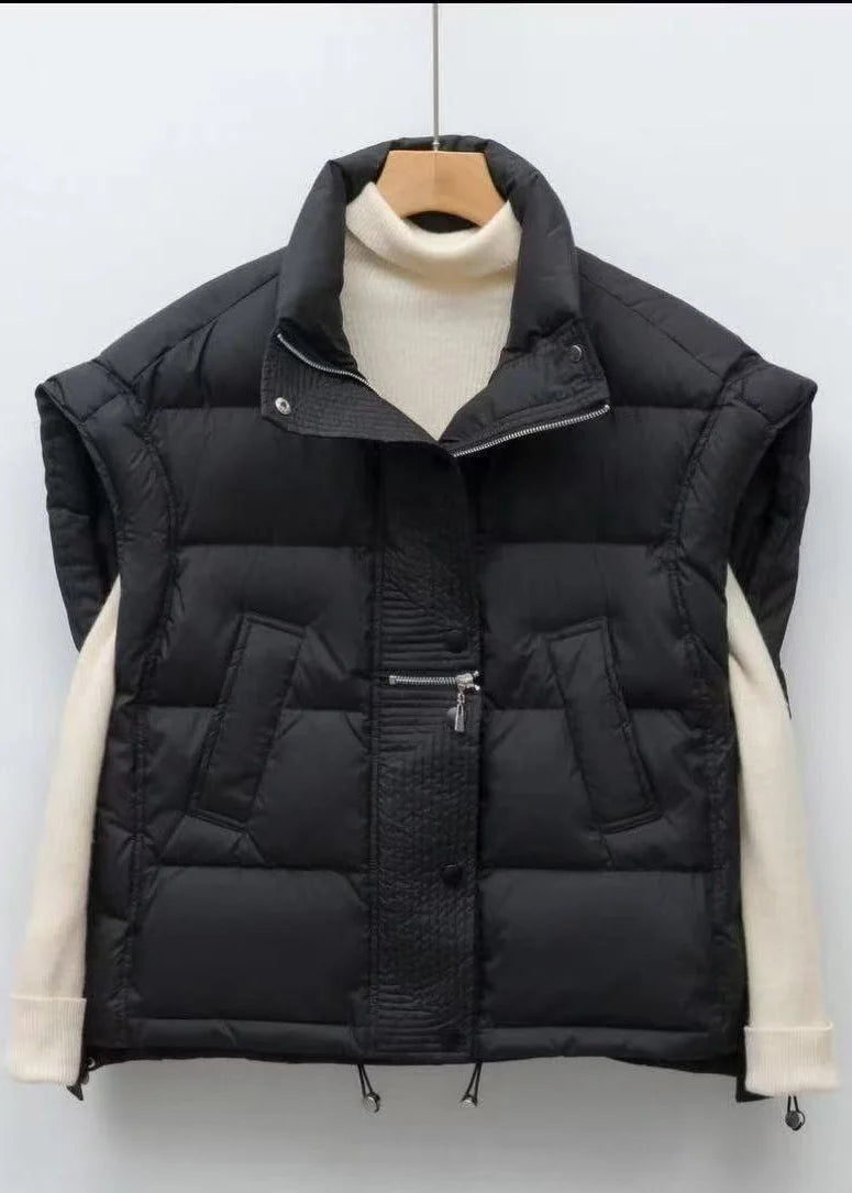 Gilet d'hiver pour homme à fermeture éclair et cordon de serrage 3