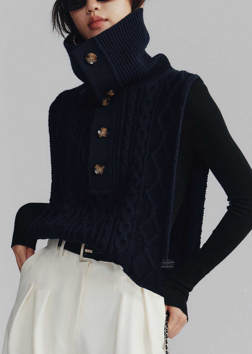 Gilet sans manches à col roulé 1