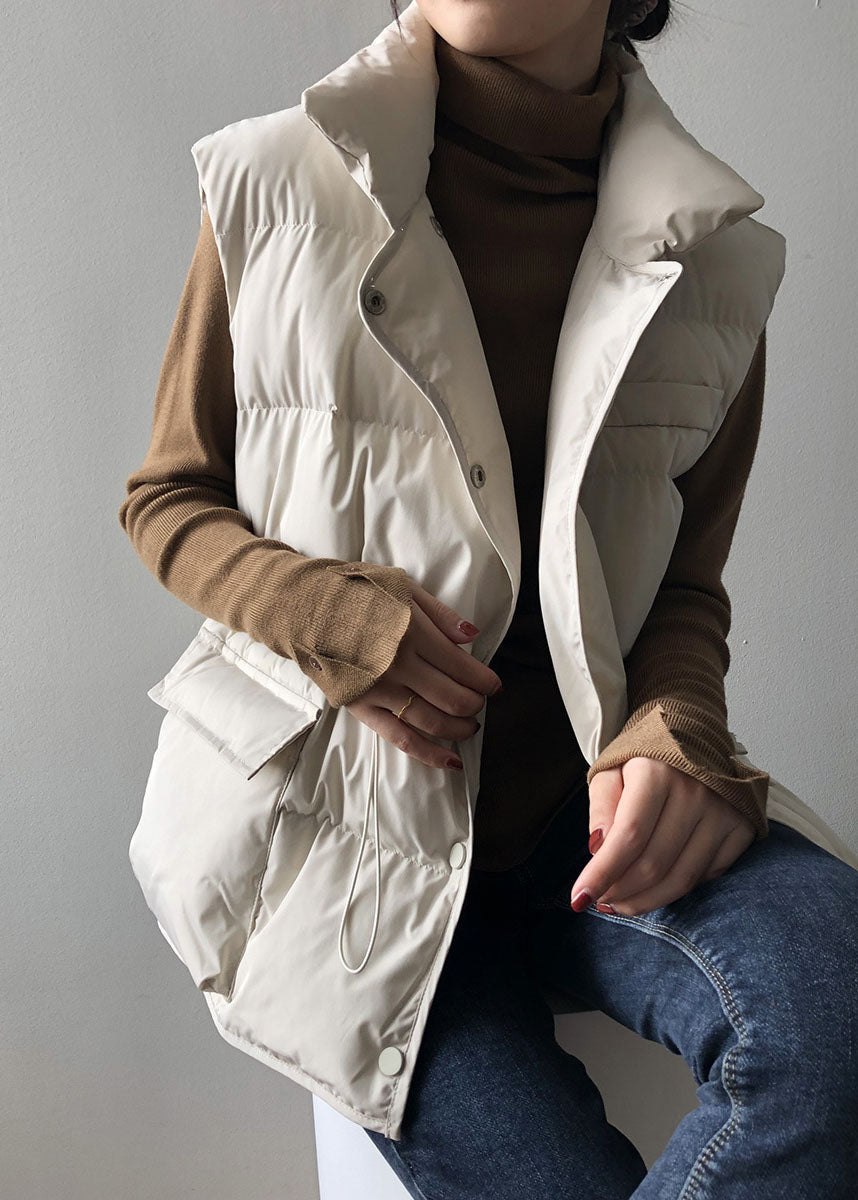 Gilet sans manches d'hiver pour femmes avec cordon de serrage 1