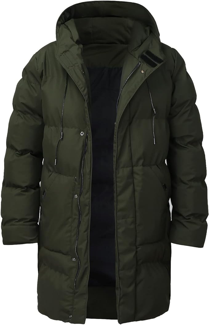 Manteau d'Hiver Homme Épais en Polyester Moderne et Confortable 3
