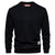 Pull Col Roulé Homme Laine Élégant Confortable-3