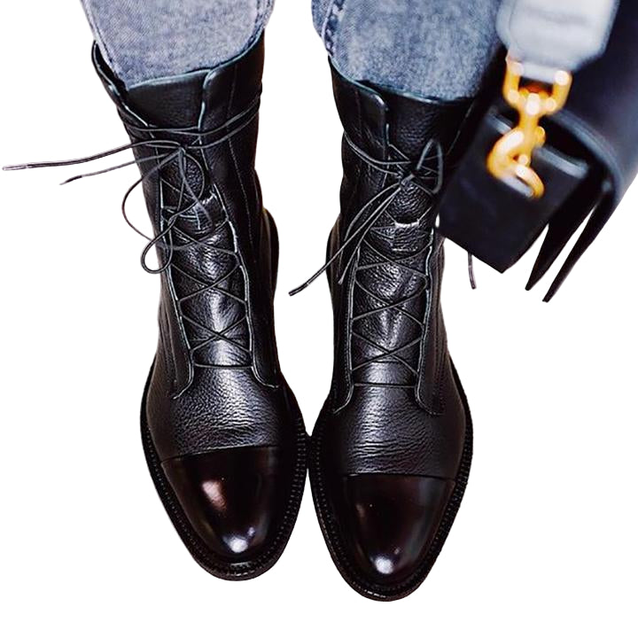 Bottes de Dames Classiques en Cuir Synthétique 4