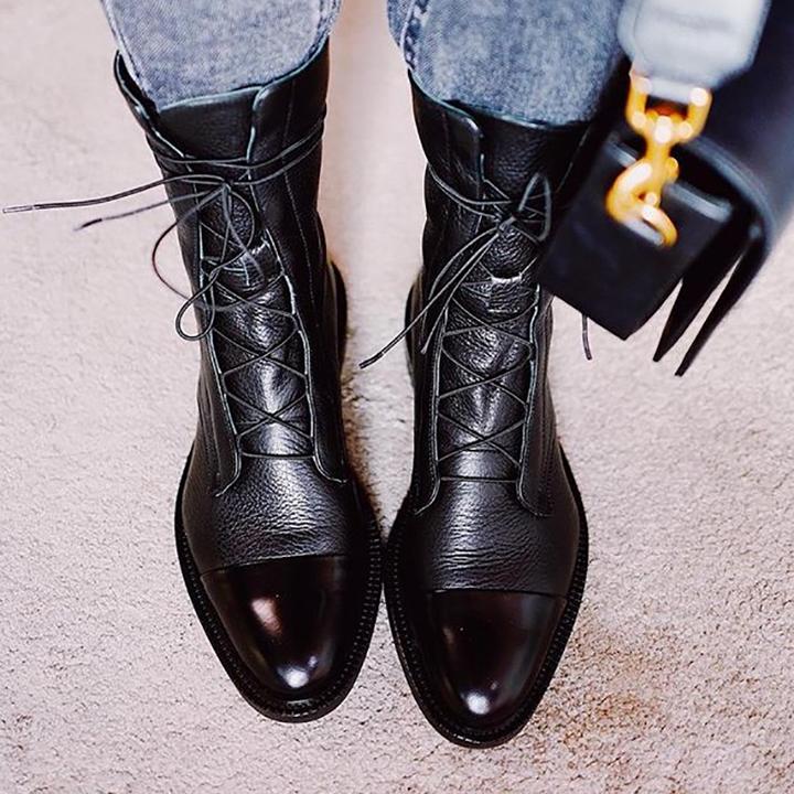 Bottes de Dames Classiques en Cuir Synthétique 4