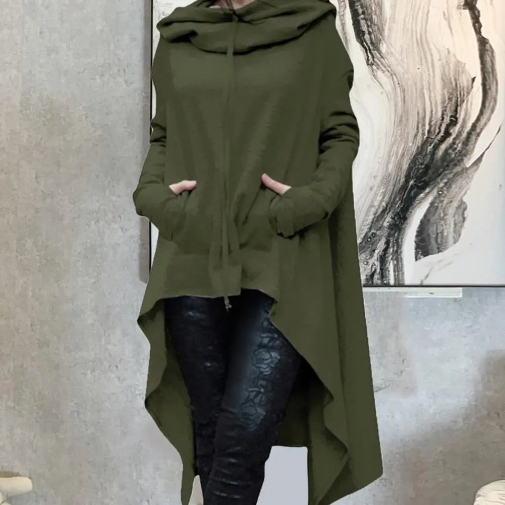 Sweat à capuche asymétrique pour femmes
