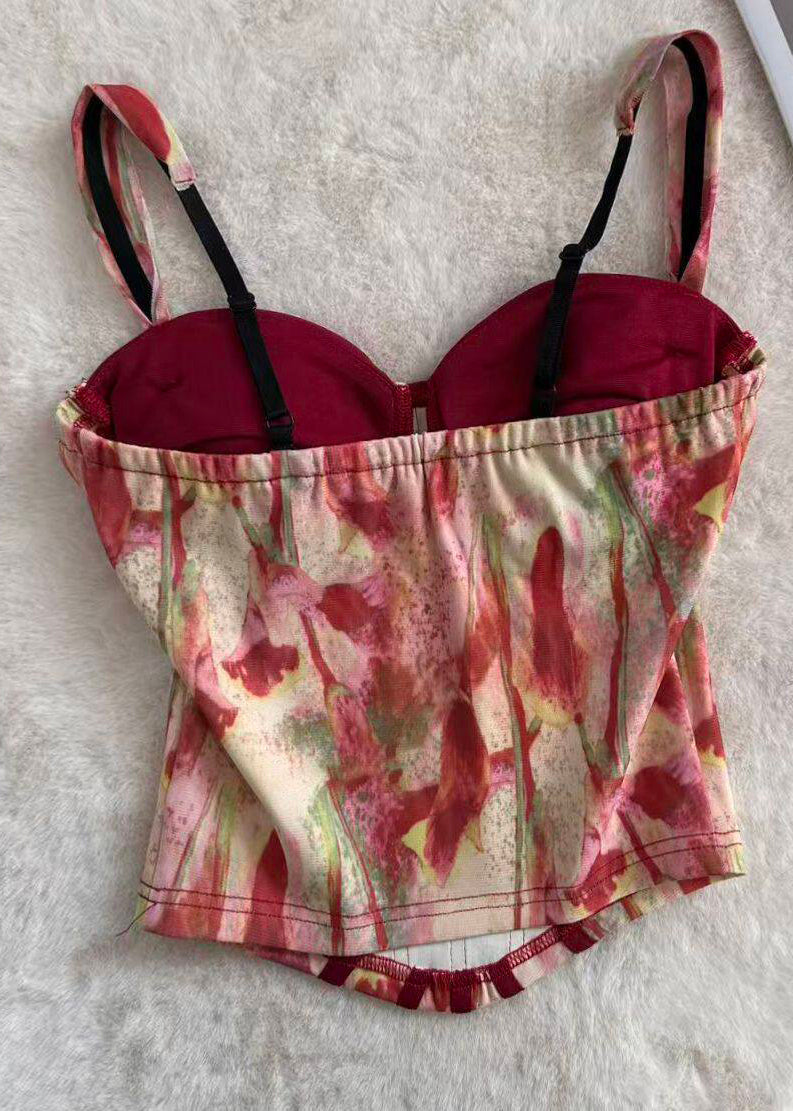 Haut Bustier Imprimé Estival Femme Confortable 1