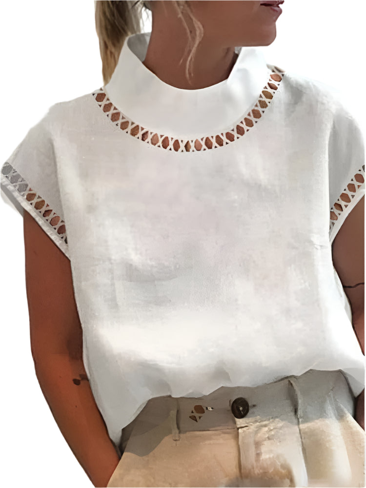 Haut Chique pour Femmes Design Élégant en Polyester