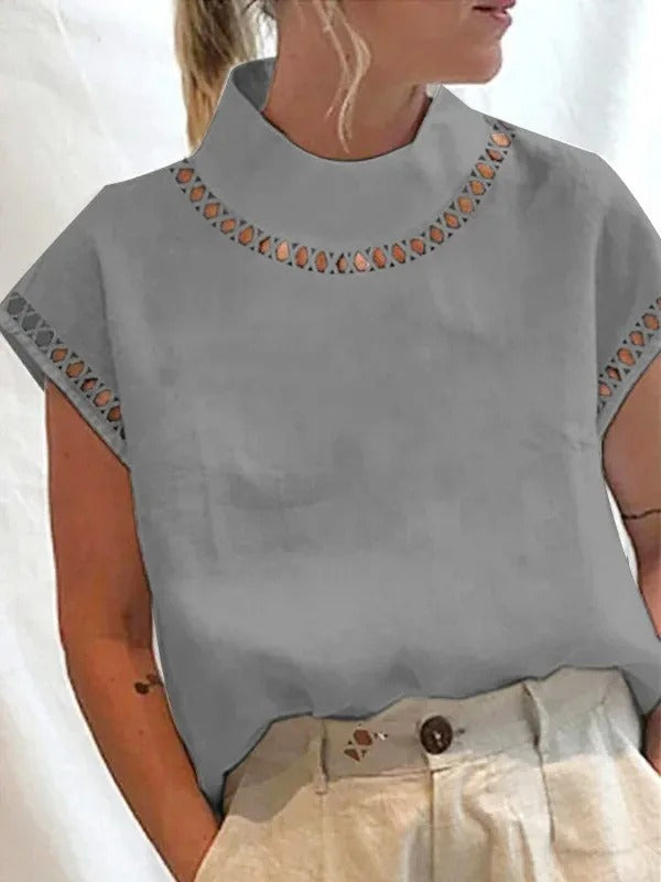 Haut Chique pour Femmes Design Élégant en Polyester