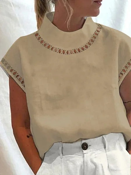 Haut Chique pour Femmes Design Élégant en Polyester