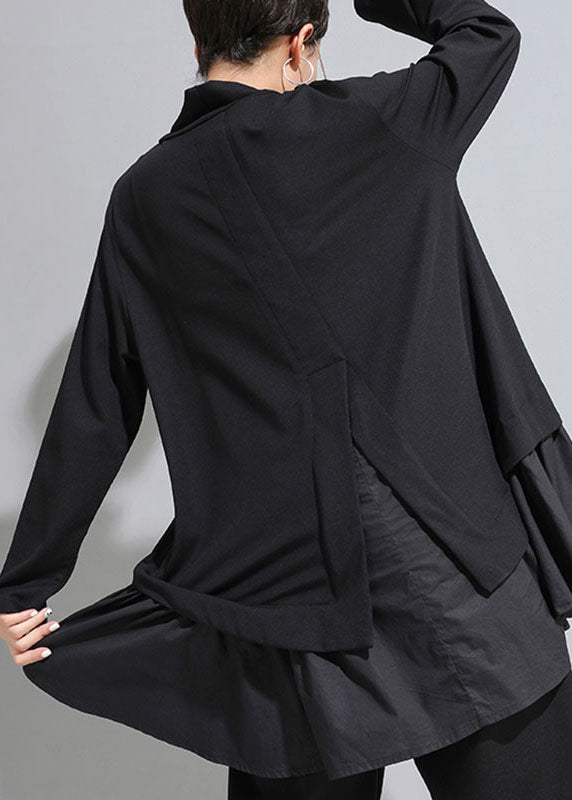 Haut Femme Bohème Asymétrique à Volants 3