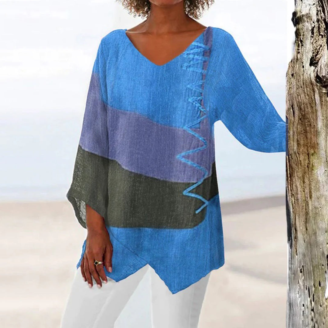 Haut Femme Chic Élégant Tissu de Haute Qualité 2