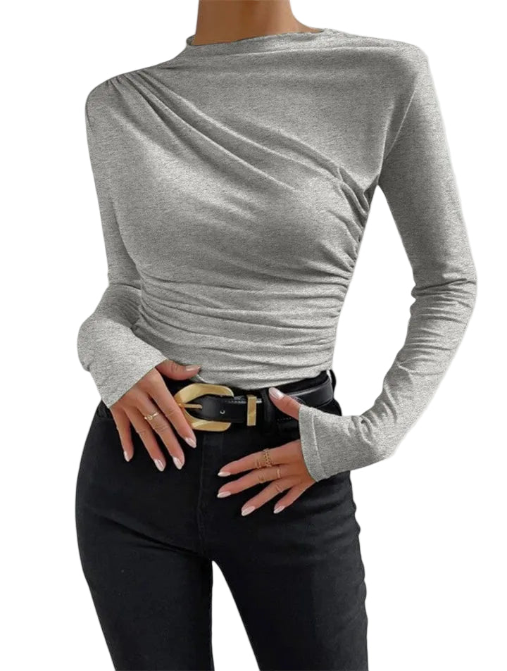 Haut Femme Chic avec Col Montant 0