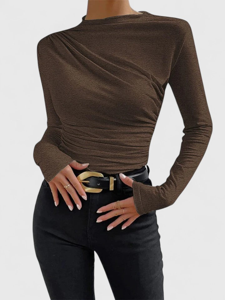 Haut Femme Chic avec Col Montant 5