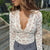 Haut Femme Chic en Dentelle Léger et Respirant 5